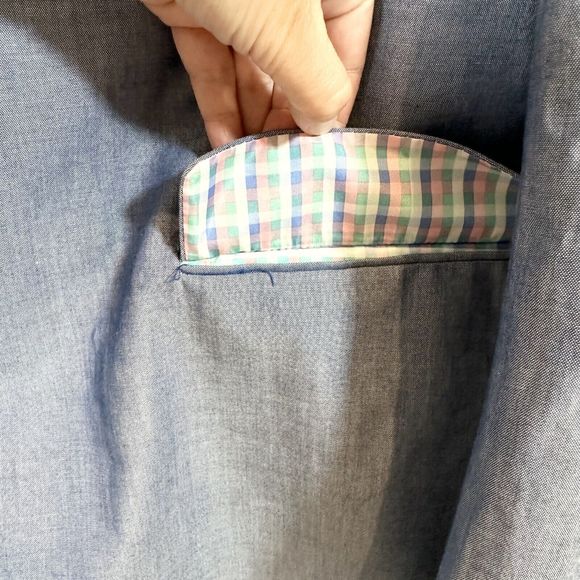 Southern Pines XL Blue Sport Coat Two Button Jacket 100% Cotton Easter Men’s - Picture 6 of 16